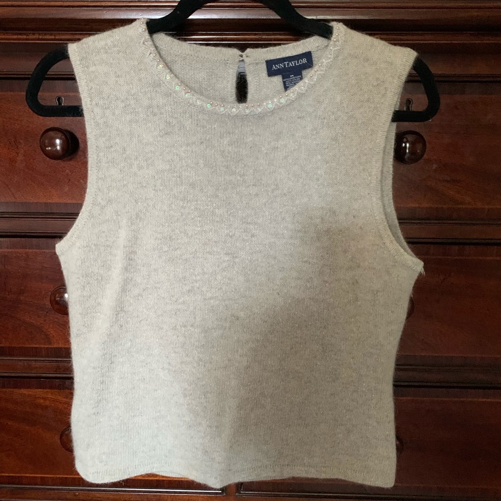 Ann Taylor Lambswool tank top